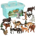 Figurki zwierzęta zoo zestaw do zabawy 19 el. Figurki zwierzęta zoo zestaw do zabawy 19 el.