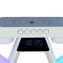 Lampka RGB z ładowarką indukcyjną z radiem biała Lampka RGB z ładowarką indukcyjną z radiem biała