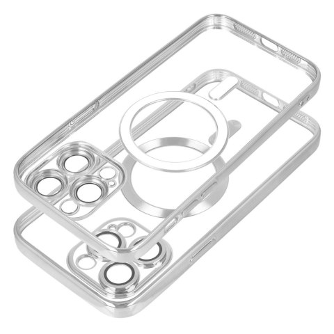 Futerał ELECTRO MAG COVER kompatybilny z MagSafe do IPHONE 15 Plus srebrny Futerał ELECTRO MAG COVER kompatybilny z MagSafe do IPHONE 15 Plus srebrny