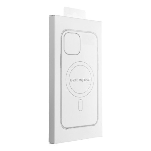 Futerał ELECTRO MAG COVER kompatybilny z MagSafe do IPHONE 15 Plus srebrny Futerał ELECTRO MAG COVER kompatybilny z MagSafe do IPHONE 15 Plus srebrny