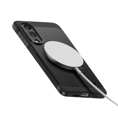 Etui Spigen Tough Armor MagSafe na Samsung Galaxy S25 Edge - czarne