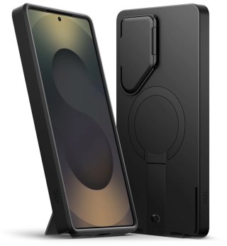 Etui Tech-Protect Kevlar Aura MagSafe na Samsung Galaxy S25 Ultra - czarno-pomarańczowe