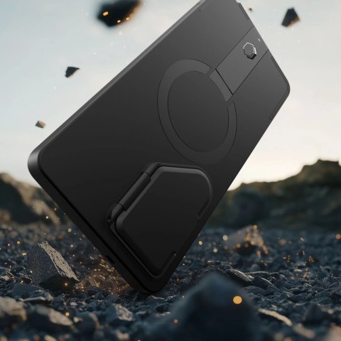 Etui Tech-Protect Kevlar Aura MagSafe na Samsung Galaxy S25 Ultra - czarno-pomarańczowe