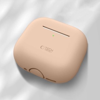 Etui Tech-Protect Silicone na Apple AirPods 4 - beżowe