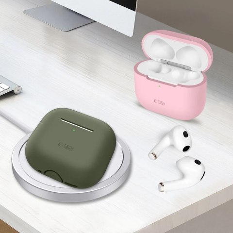 Etui Tech-Protect Silicone na Apple AirPods 4 - czarne Etui Tech-Protect Silicone na Apple AirPods 4 - czarne