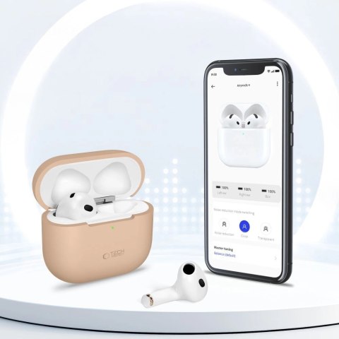 Etui Tech-Protect Silicone na Apple AirPods 4 - czarne Etui Tech-Protect Silicone na Apple AirPods 4 - czarne