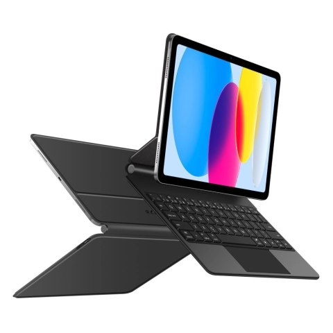 Etui Tech-Protect Smartcase Magnetic z klawiaturą na iPad 10.9" 2022 / iPad 11" 2025 - czarne Etui Tech-Protect Smartcase Magnetic z klawiaturą na iPad 10.9" 2022 / iPad 11" 2025 - czarne