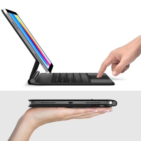 Etui Tech-Protect Smartcase Magnetic z klawiaturą na iPad 10.9" 2022 / iPad 11" 2025 - czarne Etui Tech-Protect Smartcase Magnetic z klawiaturą na iPad 10.9" 2022 / iPad 11" 2025 - czarne