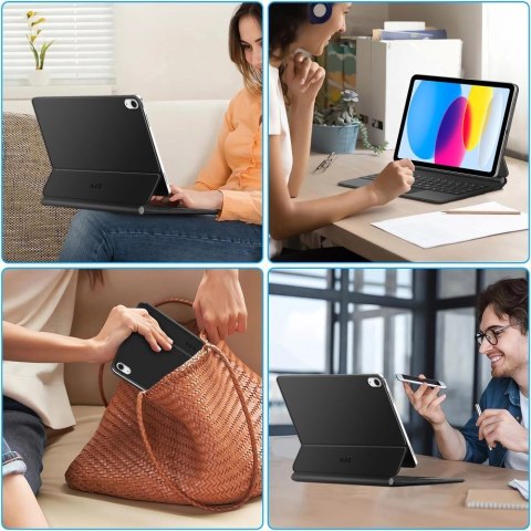 Etui Tech-Protect Smartcase Magnetic z klawiaturą na iPad 10.9" 2022 / iPad 11" 2025 - czarne Etui Tech-Protect Smartcase Magnetic z klawiaturą na iPad 10.9" 2022 / iPad 11" 2025 - czarne