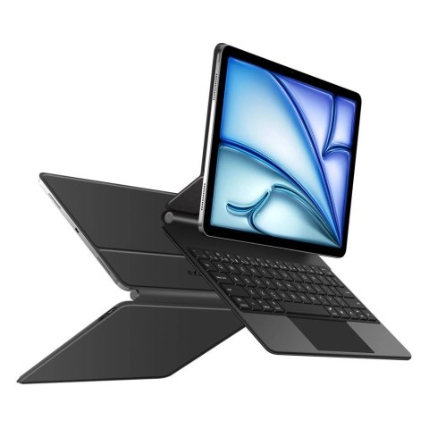 Etui Tech-Protect Smartcase Magnetic z klawiaturą na iPad Air 10.9" 2020 / 2022 / iPad Air 11" 2024 / 2025 - czarne Etui Tech-Protect Smartcase Magnetic z klawiaturą na iPad Air 10.9" 2020 / 2022 / iPad Air 11" 2024 / 2025 - czarne