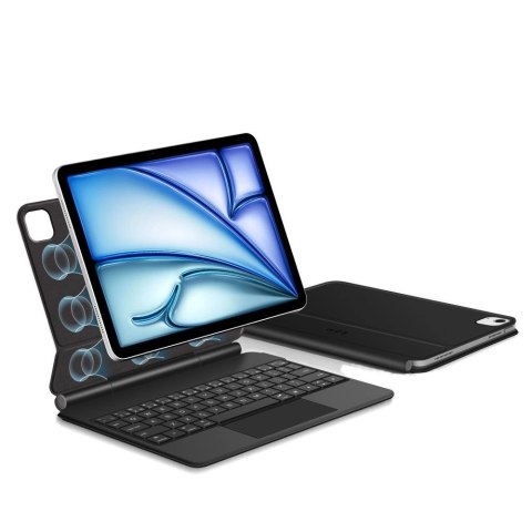 Etui Tech-Protect Smartcase Magnetic z klawiaturą na iPad Air 10.9" 2020 / 2022 / iPad Air 11" 2024 / 2025 - czarne Etui Tech-Protect Smartcase Magnetic z klawiaturą na iPad Air 10.9" 2020 / 2022 / iPad Air 11" 2024 / 2025 - czarne