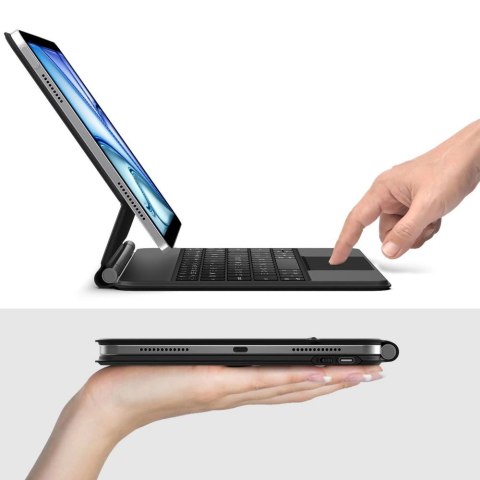 Etui Tech-Protect Smartcase Magnetic z klawiaturą na iPad Air 10.9" 2020 / 2022 / iPad Air 11" 2024 / 2025 - czarne Etui Tech-Protect Smartcase Magnetic z klawiaturą na iPad Air 10.9" 2020 / 2022 / iPad Air 11" 2024 / 2025 - czarne
