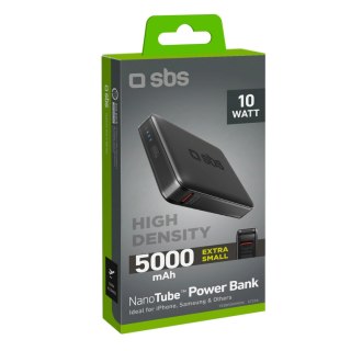 Powerbank SBS NanoTube 5000 mAh High-Density - czarny