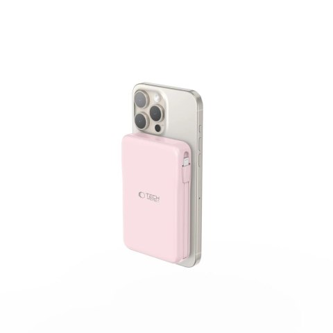 Powerbank Tech-Protect PB31 LifeMag MagSafe 10000 mAh - różowy