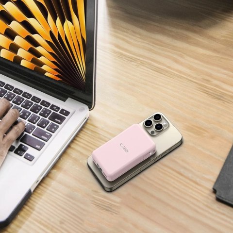 Powerbank Tech-Protect PB31 LifeMag MagSafe 10000 mAh - różowy