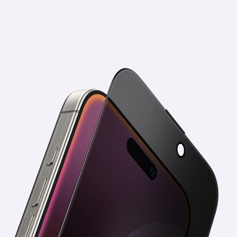 Szkło hartowane AMAZINGTHING Titan Privacy Glass prywatyzujące do iPhone 16 Plus