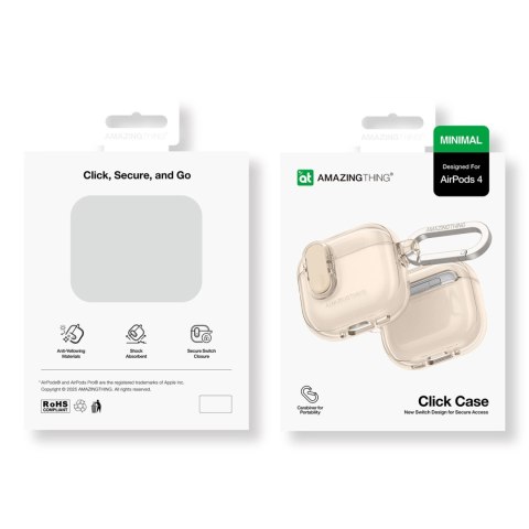 Etui AMAZINGTHING Minimal Case do AirPods 4 - pustynne Etui AMAZINGTHING Minimal Case do AirPods 4 - pustynne