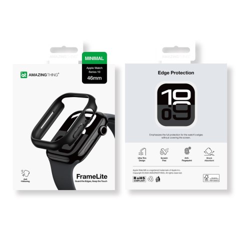 Etui AMAZINGTHING Minimal Case do Apple Watch 46mm - czarne