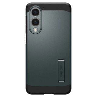 Etui Spigen Tough Armor MagSafe na Samsung Galaxy S25 Edge - zielono-czarne