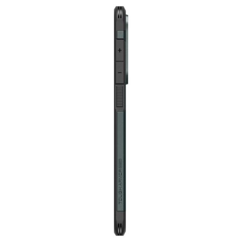 Etui Spigen Tough Armor MagSafe na Samsung Galaxy S25 Edge - zielono-czarne