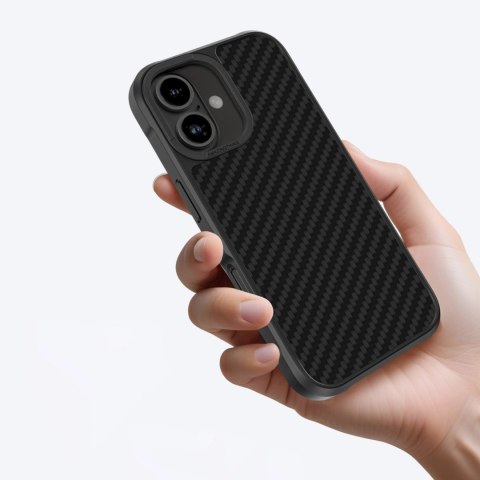 Etui pancerne AMAZINGTHING Titan Max Case z włóknami aramidowymi 1500D do iPhone 16 Plus - czarne