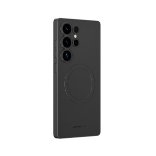 Etui silikonowe AMAZINGTHING Minimal Air Case z pierścieniem magnetycznym do Samsung Galaxy S25 Ultra - czarne