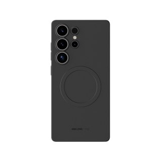 Etui silikonowe AMAZINGTHING Minimal Air Case z pierścieniem magnetycznym do Samsung Galaxy S25 Ultra - czarne
