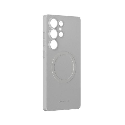 Etui silikonowe AMAZINGTHING Minimal Air Case z pierścieniem magnetycznym do Samsung Galaxy S25 Ultra - szare