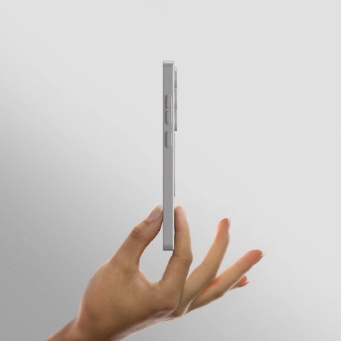 Etui silikonowe AMAZINGTHING Minimal Air Case z pierścieniem magnetycznym do Samsung Galaxy S25 Ultra - szare