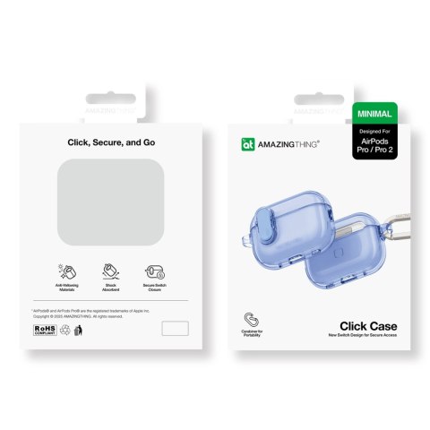 Etui silikonowe AMAZINGTHING Minimal Case do AirPods Pro 2 - morskie Etui silikonowe AMAZINGTHING Minimal Case do AirPods Pro 2 - morskie