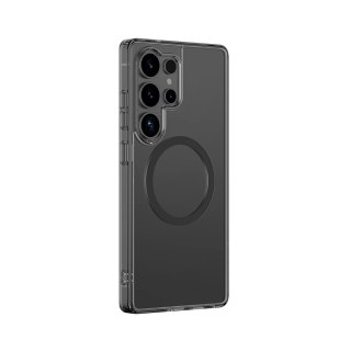 Etui silikonowe AMAZINGTHING Minimal Mag Case z pierścieniem magnetycznym do Samsung Galaxy S25 Ultra - czarne