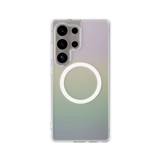 Etui silikonowe AMAZINGTHING Minimal Mag Case z pierścieniem magnetycznym do Samsung Galaxy S25 Ultra - opalizujące