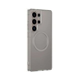 Etui silikonowe AMAZINGTHING Minimal Mag Case z pierścieniem magnetycznym do Samsung Galaxy S25 Ultra - szare