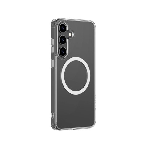 Etui silikonowe AMAZINGTHING Minimal Mag Case z pierścieniem magnetycznym do Samsung Galaxy S25 - przezroczyste