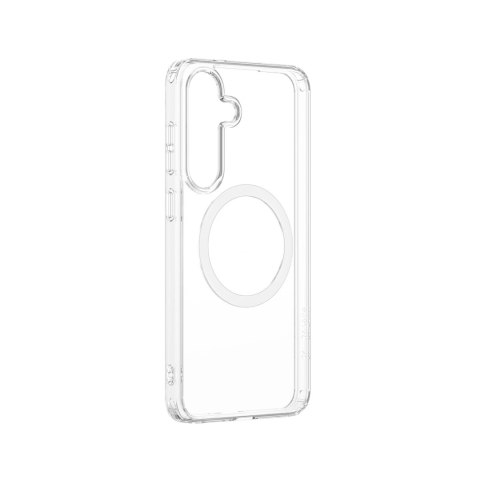 Etui silikonowe AMAZINGTHING Minimal Mag Case z pierścieniem magnetycznym do Samsung Galaxy S25 - przezroczyste