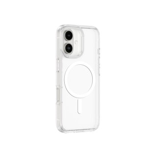 Etui silikonowe AMAZINGTHING Minimal Mag Case z pierścieniem magnetycznym do iPhone 16 Plus - przezroczyste