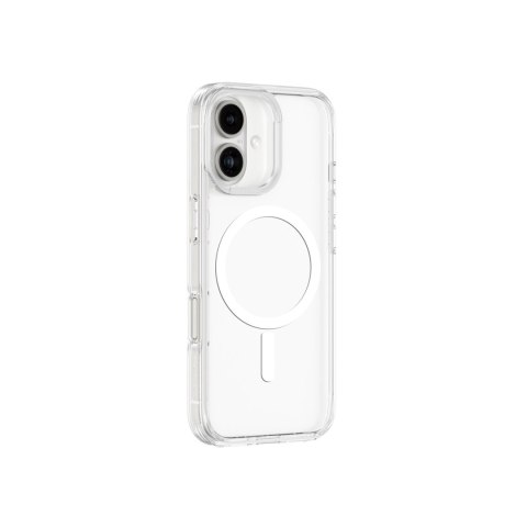 Etui silikonowe AMAZINGTHING Minimal Mag Case z pierścieniem magnetycznym do iPhone 16 Plus - przezroczyste