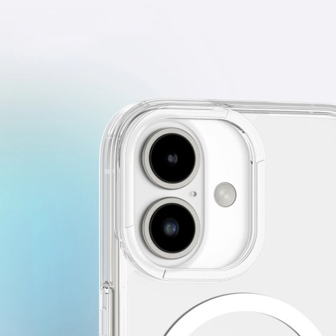 Etui silikonowe AMAZINGTHING Minimal Mag Case z pierścieniem magnetycznym do iPhone 16 Plus - przezroczyste