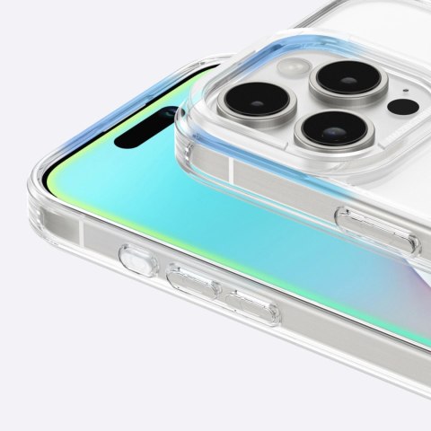 Etui silikonowe AMAZINGTHING Minimal Mag Case z pierścieniem magnetycznym do iPhone 16 Pro Max - przezroczyste