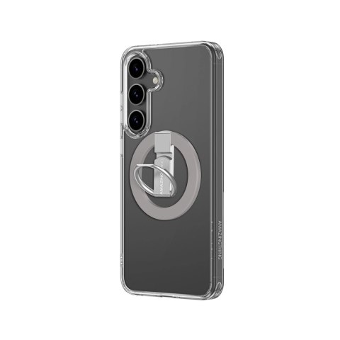 Etui silikonowe AMAZINGTHING Minimal Mag Case z pierścieniem magnetycznym i ringiem magnetycznym do Samsung Galaxy S25+ - przezr Etui silikonowe AMAZINGTHING Minimal Mag Case z pierścieniem magnetycznym i ringiem magnetycznym do Samsung Galaxy S25+ - przezr