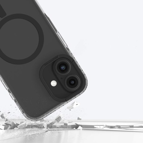 Etui silikonowe AMAZINGTHING Titan Pro Mag Case z pierścieniem magnetycznym do iPhone 16 Plus - czarne
