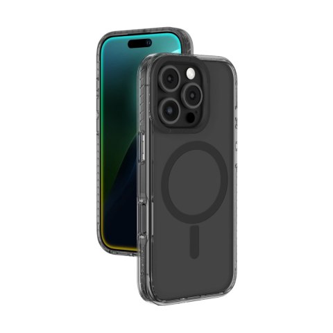 Etui silikonowe AMAZINGTHING Titan Pro Mag Case z pierścieniem magnetycznym do iPhone 16 Pro - czarne