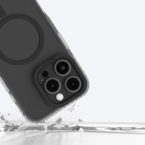 Etui silikonowe AMAZINGTHING Titan Pro Mag Case z pierścieniem magnetycznym do iPhone 16 Pro - czarne