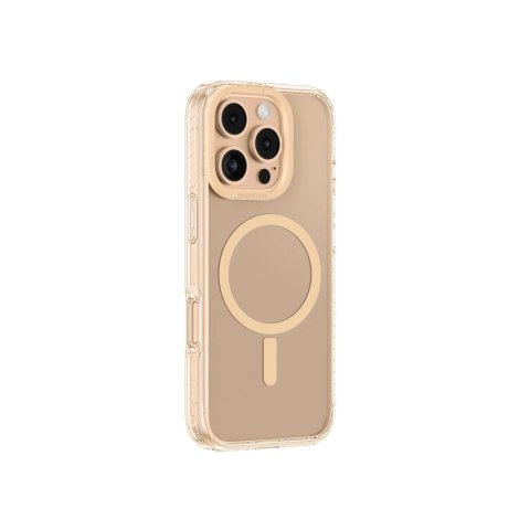 Etui silikonowe AMAZINGTHING Titan Pro Mag Case z pierścieniem magnetycznym do iPhone 16 Pro - różowe złoto