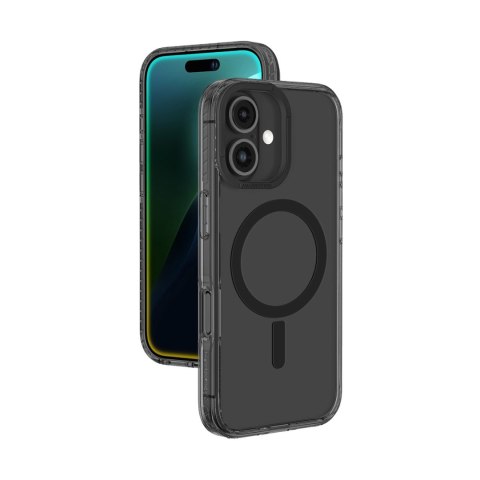 Etui silikonowe AMAZINGTHING Titan Pro Mag Case z pierścieniem magnetycznym do iPhone 16 - czarne
