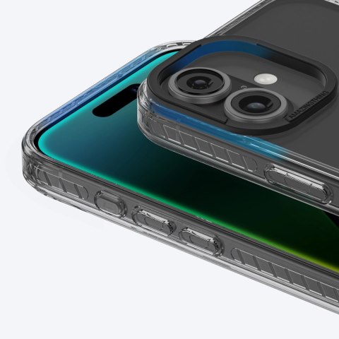 Etui silikonowe AMAZINGTHING Titan Pro Mag Case z pierścieniem magnetycznym do iPhone 16 - czarne