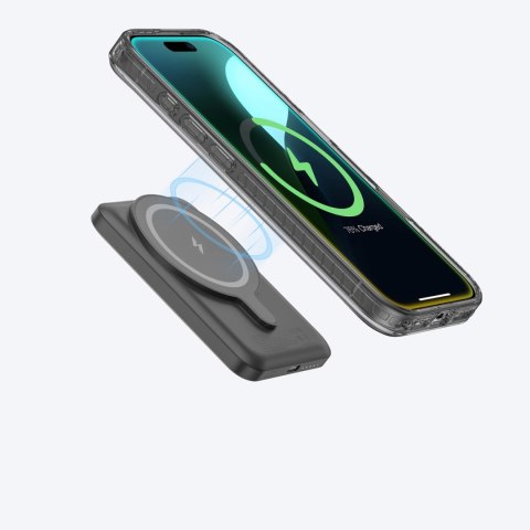 Etui silikonowe AMAZINGTHING Titan Pro Mag Case z pierścieniem magnetycznym do iPhone 16 - czarne