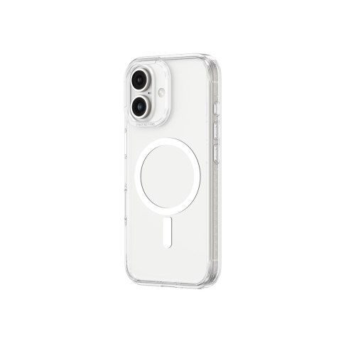 Etui silikonowe AMAZINGTHING Titan Pro Mag Case z pierścieniem magnetycznym do iPhone 16 - przezroczyste
