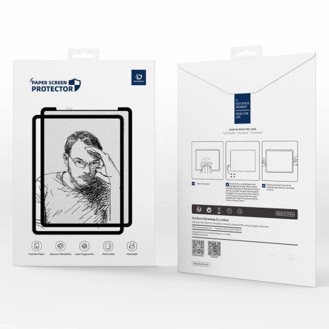 Folia ochronna Dux Ducis Naad Paperlike matowa na Samsung Galaxy Tab S10 FE Plus - z czarną ramką Folia ochronna Dux Ducis Naad Paperlike matowa na Samsung Galaxy Tab S10 FE Plus - z czarną ramką