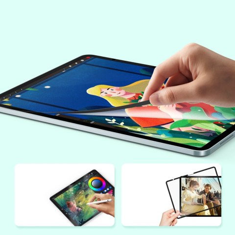 Folia ochronna Dux Ducis Naad Paperlike matowa na iPad Air 11" (2024/2025) - z czarną ramką Folia ochronna Dux Ducis Naad Paperlike matowa na iPad Air 11" (2024/2025) - z czarną ramką
